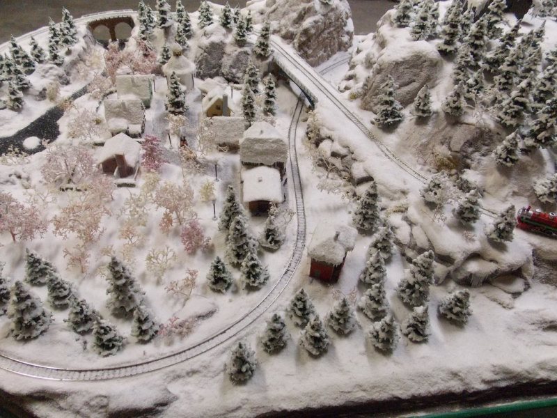 Christmas model train Layout